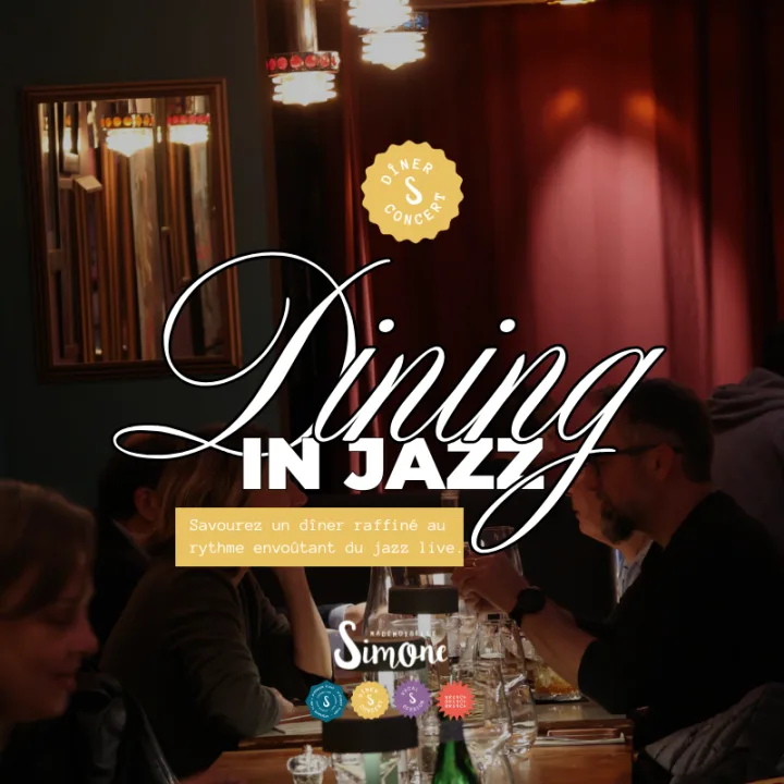 Cover image for ï»¿Dining in jazz: Bistronomic experience and live jazz