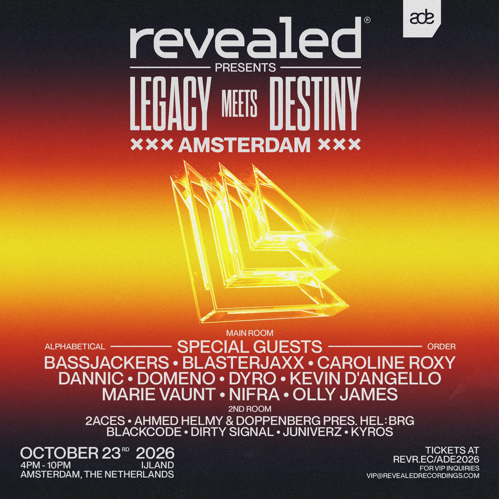 Cover image for Revealed presents Legacy meets Destiny — ADE