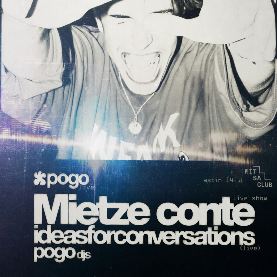 Cover image for POGO: Mietze Conte live · ideasforconversations live · pogo djs