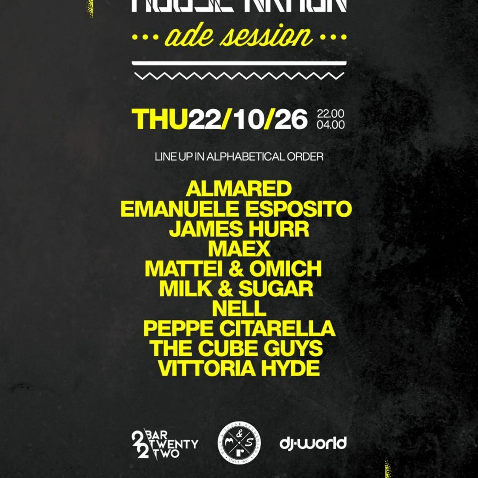 Milk & Sugar House Nation ADE Session