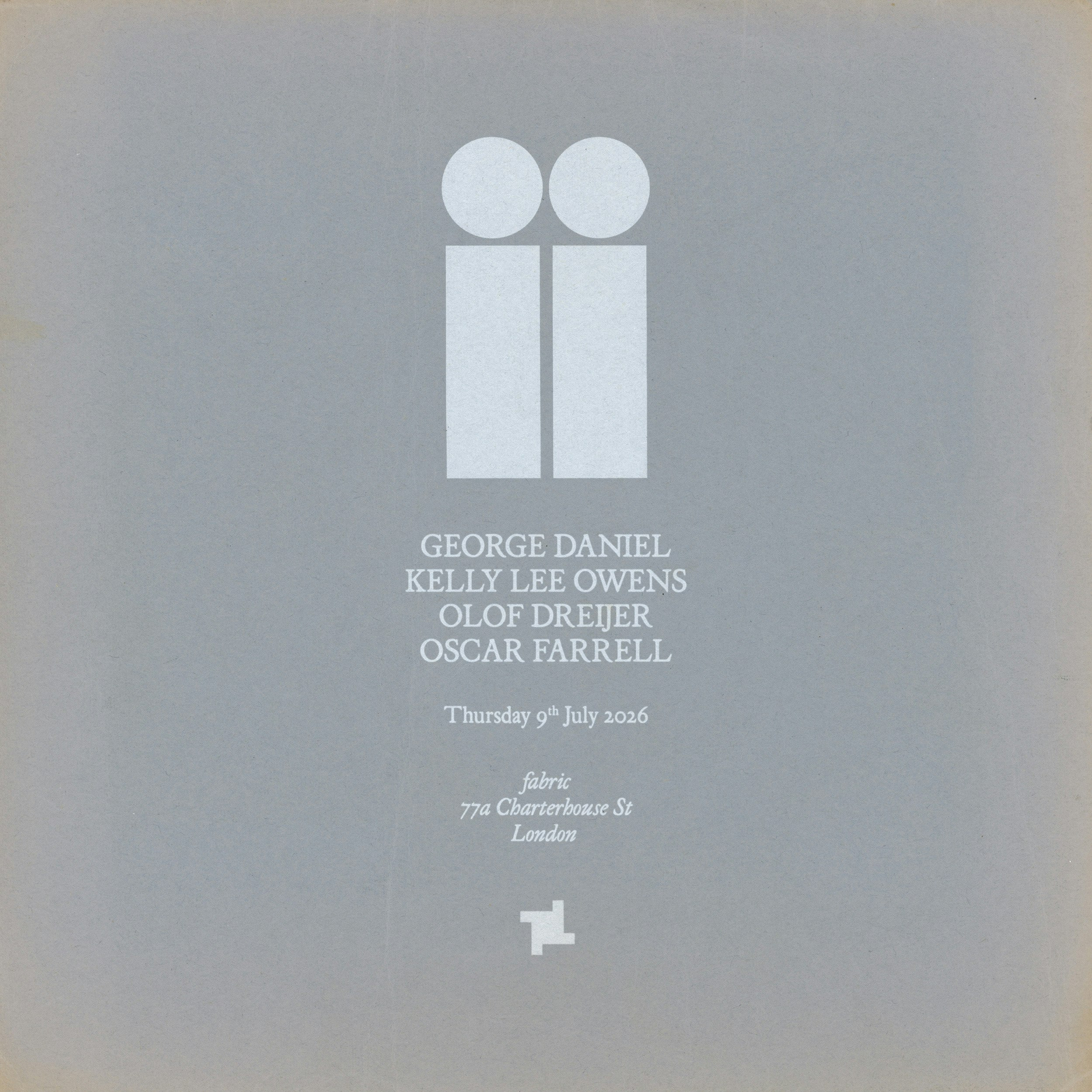 Cover image for dh2 second birthday -- George Daniel, Kelly Lee Owens {DJ}, Olof Dreijer {DJ}, Oscar Farrell