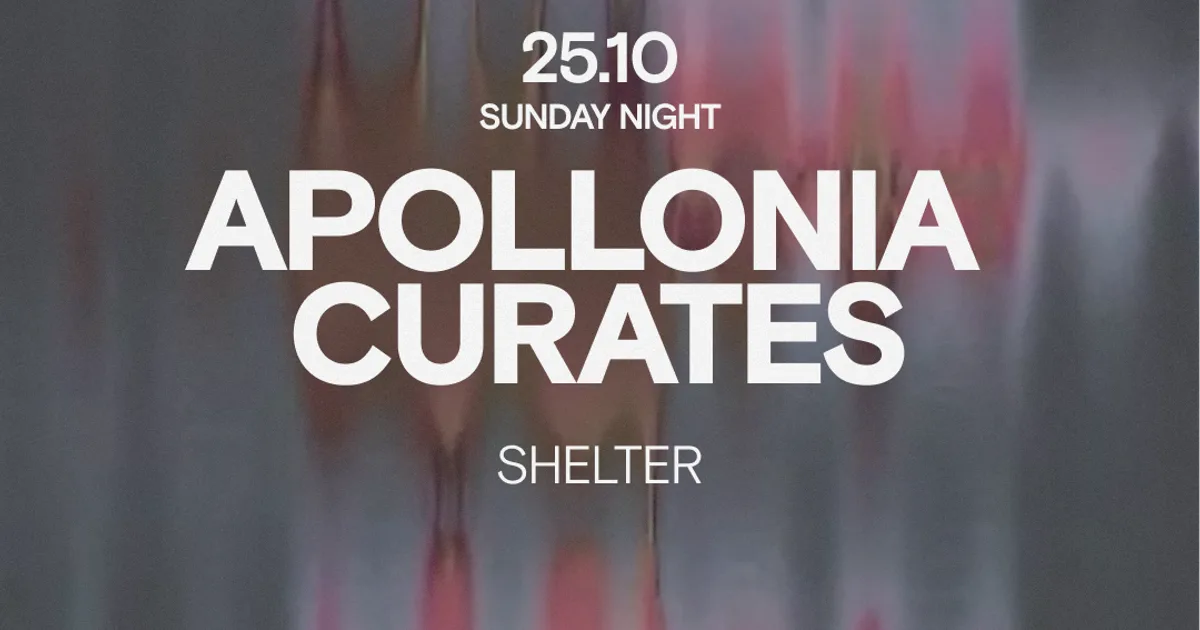 Cover image for Apollonia curates VBX - Shelter - ADE 25.10 — ADE